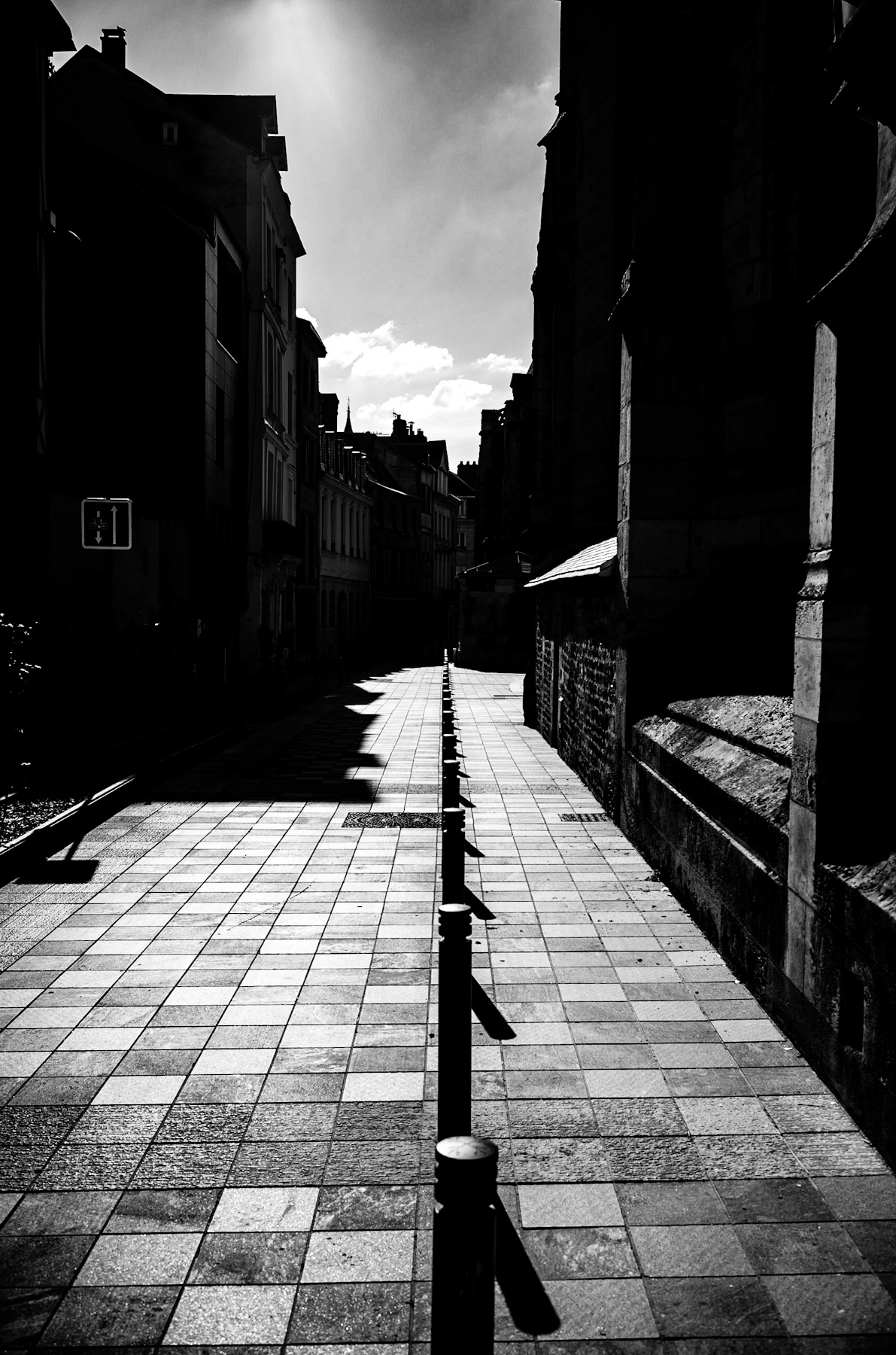 Dramatic Shadows, Timeless Stones: A Glimpse into European Urban History