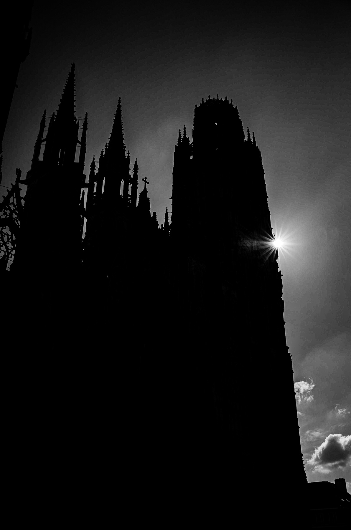 Architectural Echoes: The Gothic Cathedral in Shadow and Light