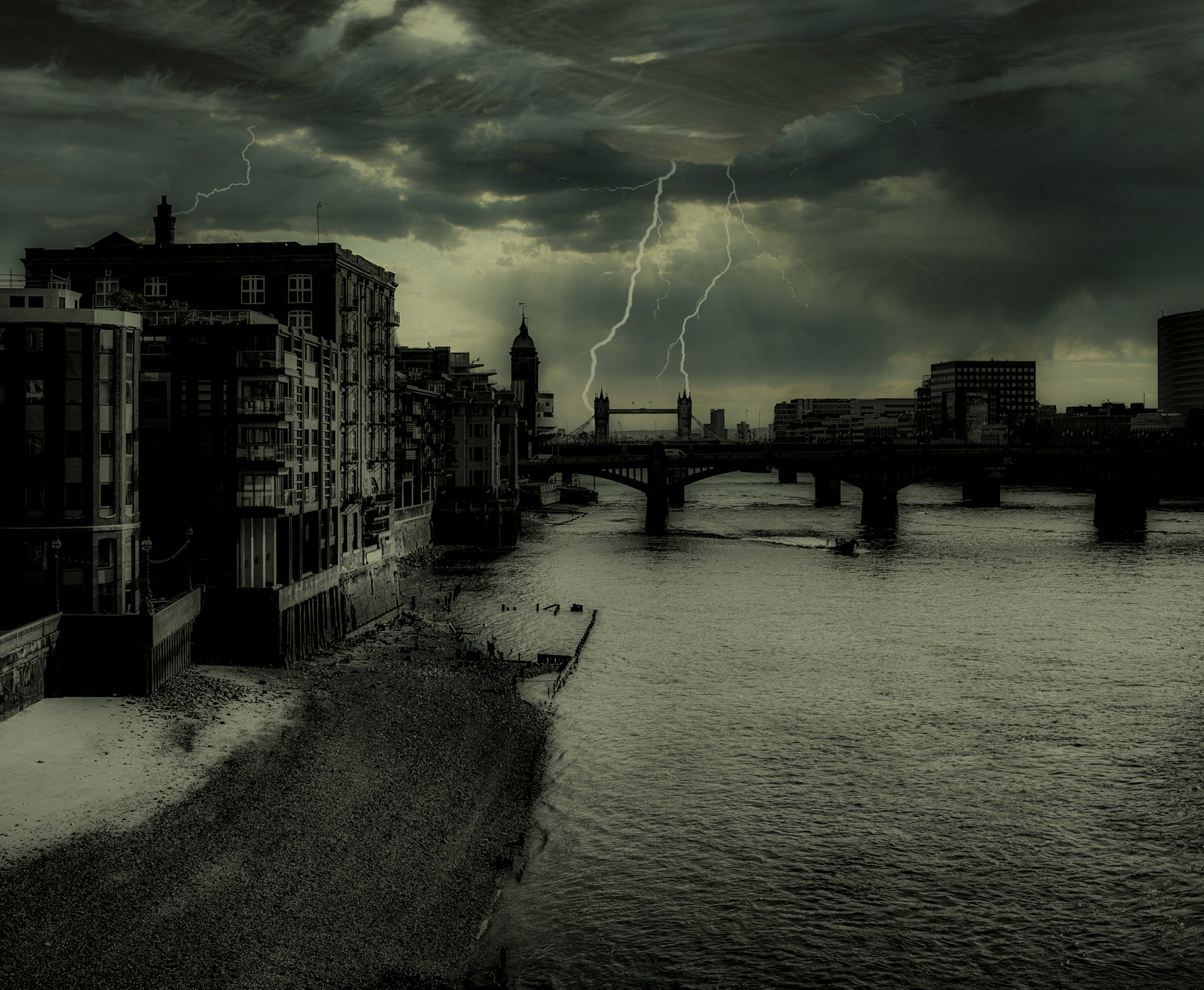 London’s Enduring Spirit: A Tempest Over the Thames