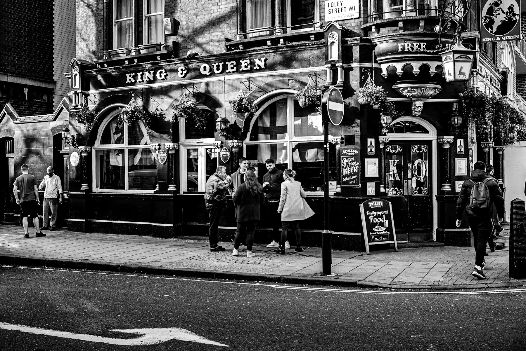 A Monochrome Moment: London’s King & Queen Pub, History, and Community